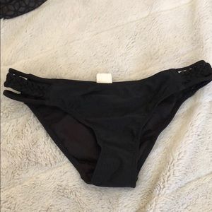 Hollister black bikini bottom